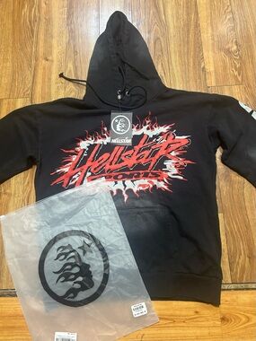 Hellstar Black & Red Crewneck Hoodie